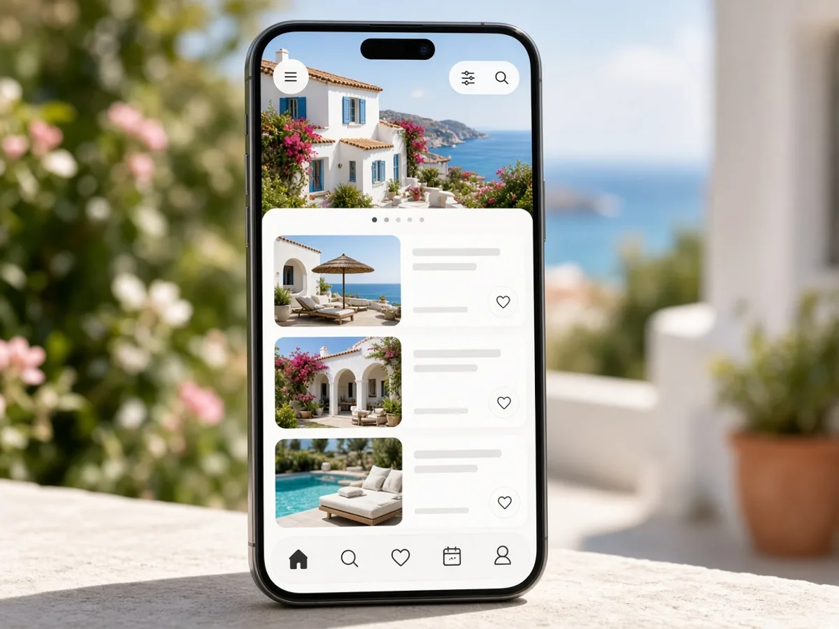 Airbnb inspired real-estate app preview