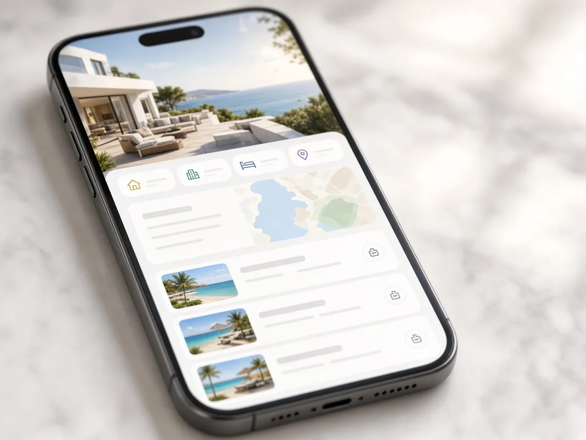 Property Finder inspired real-estate app preview