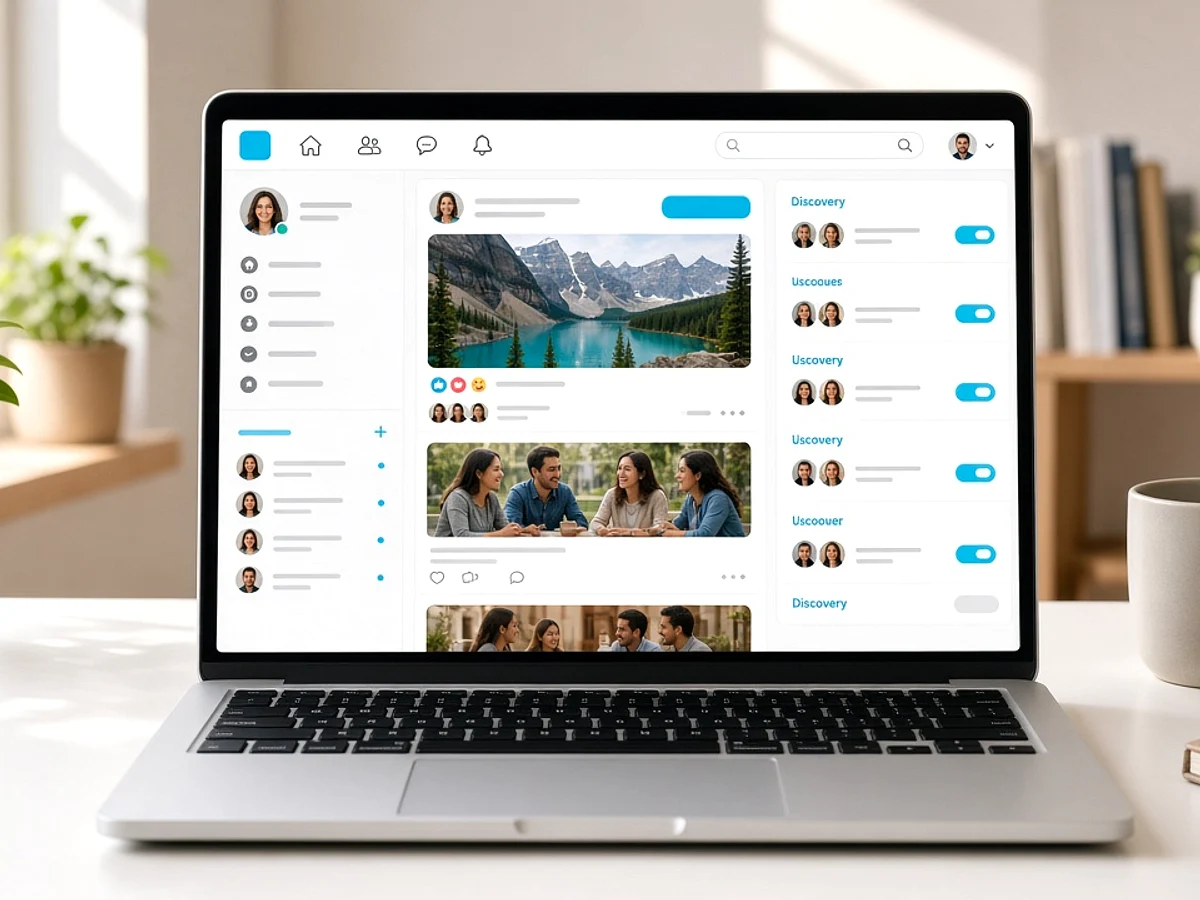 Facebook inspired streaming app preview