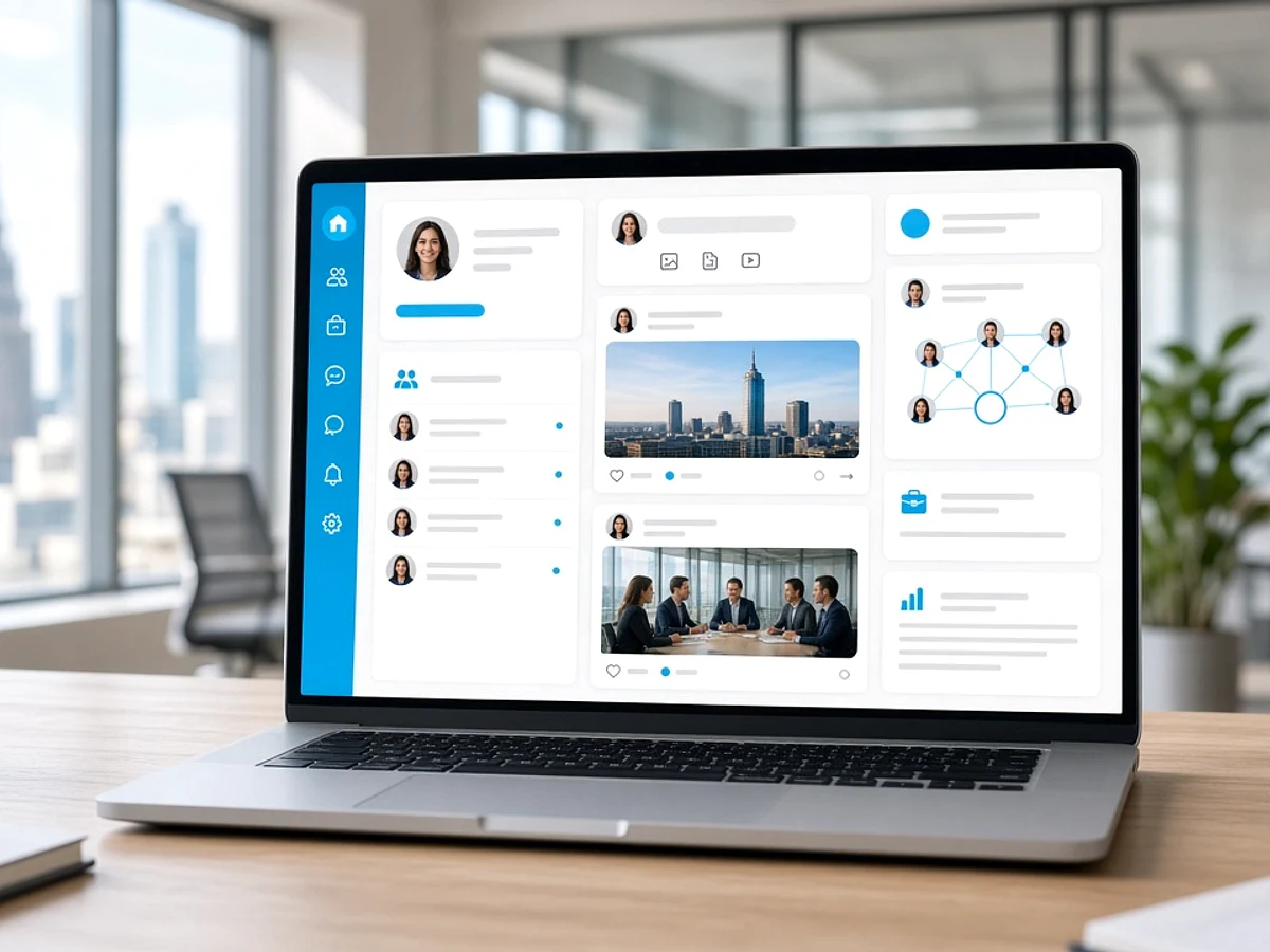 LinkedIn inspired streaming app preview
