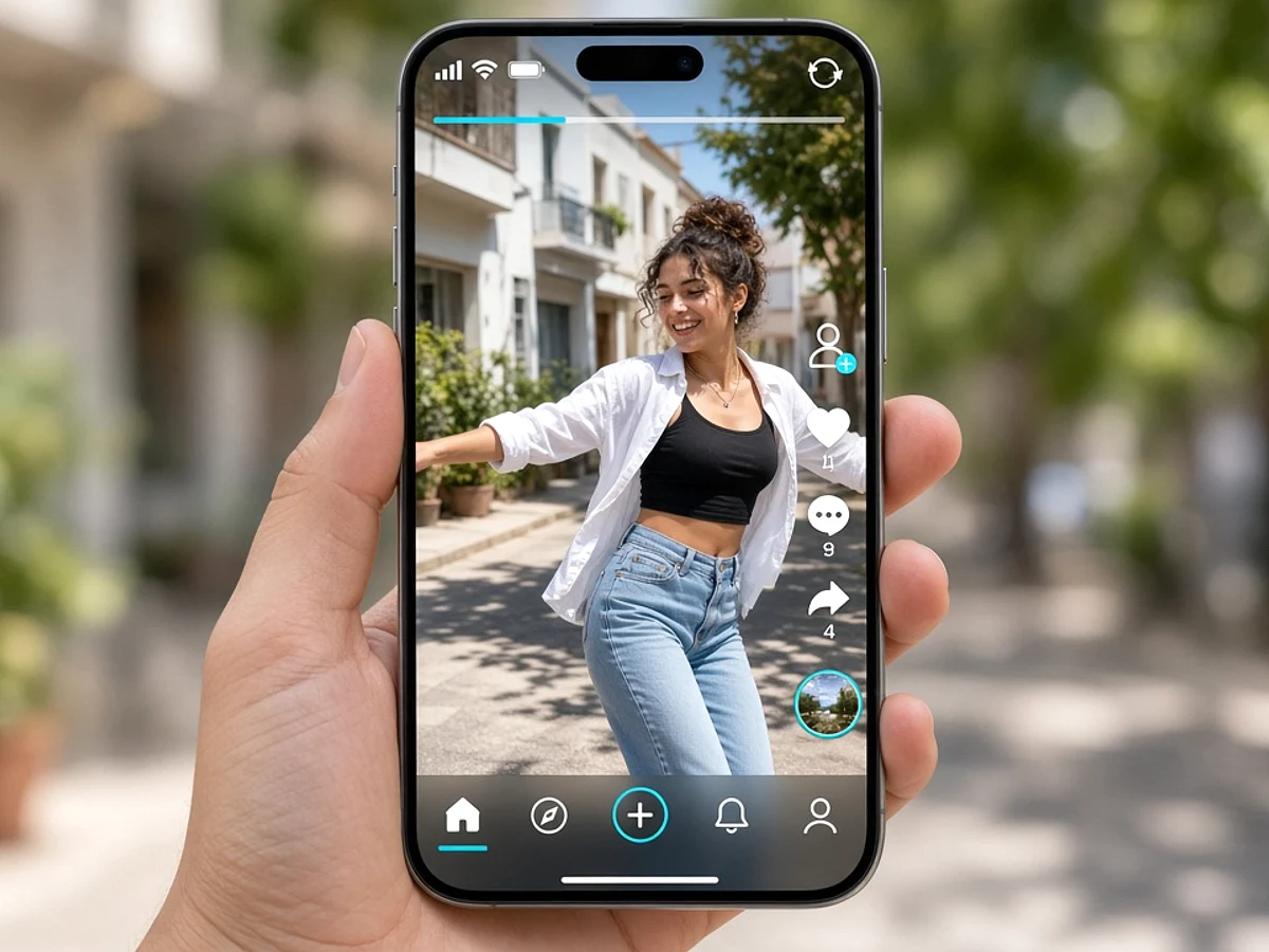 TikTok inspired streaming app preview
