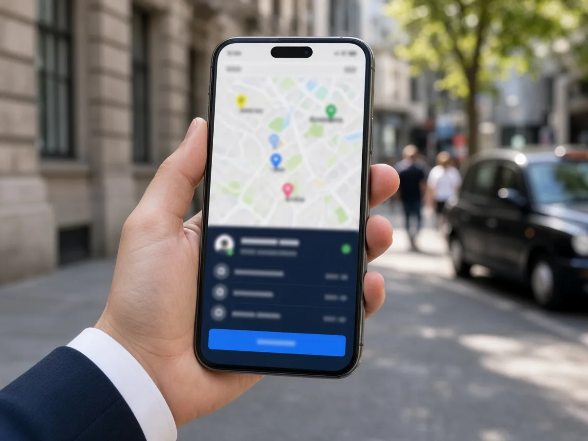 Gett inspired taxi booking app preview