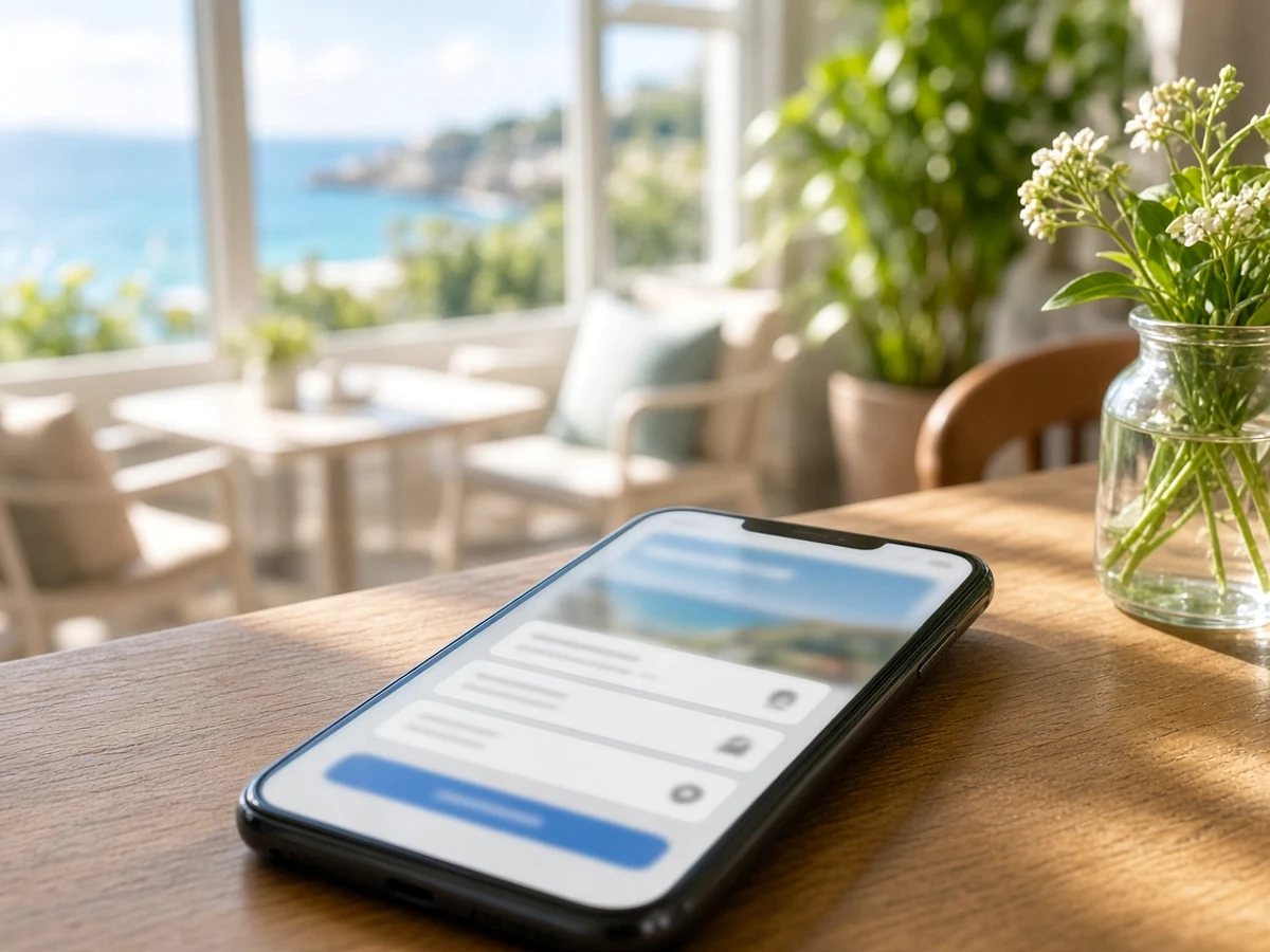 Booking inspired travel app preview