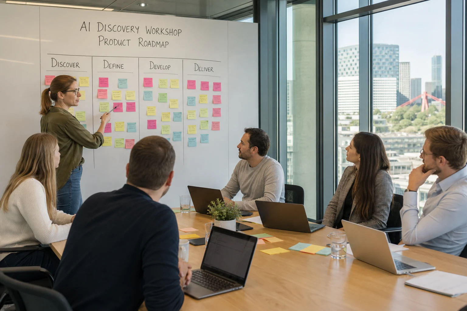 AI discovery and planning workshop with enterprise stakeholders in Luxembourg