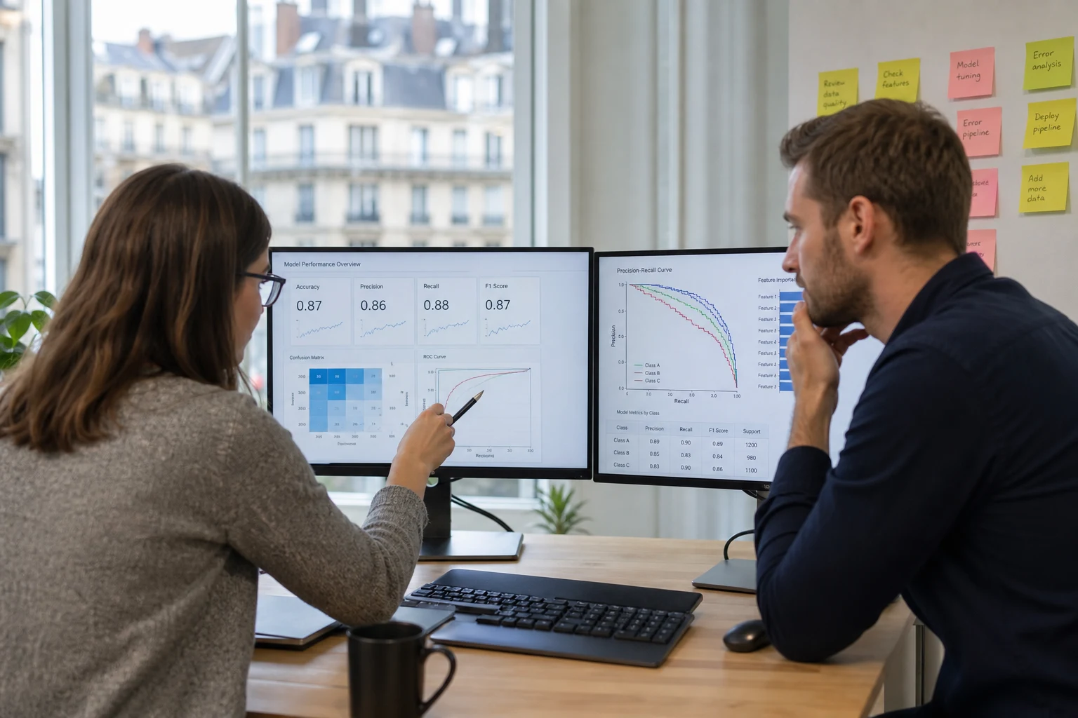 AI model testing and performance iteration with analytics dashboards
