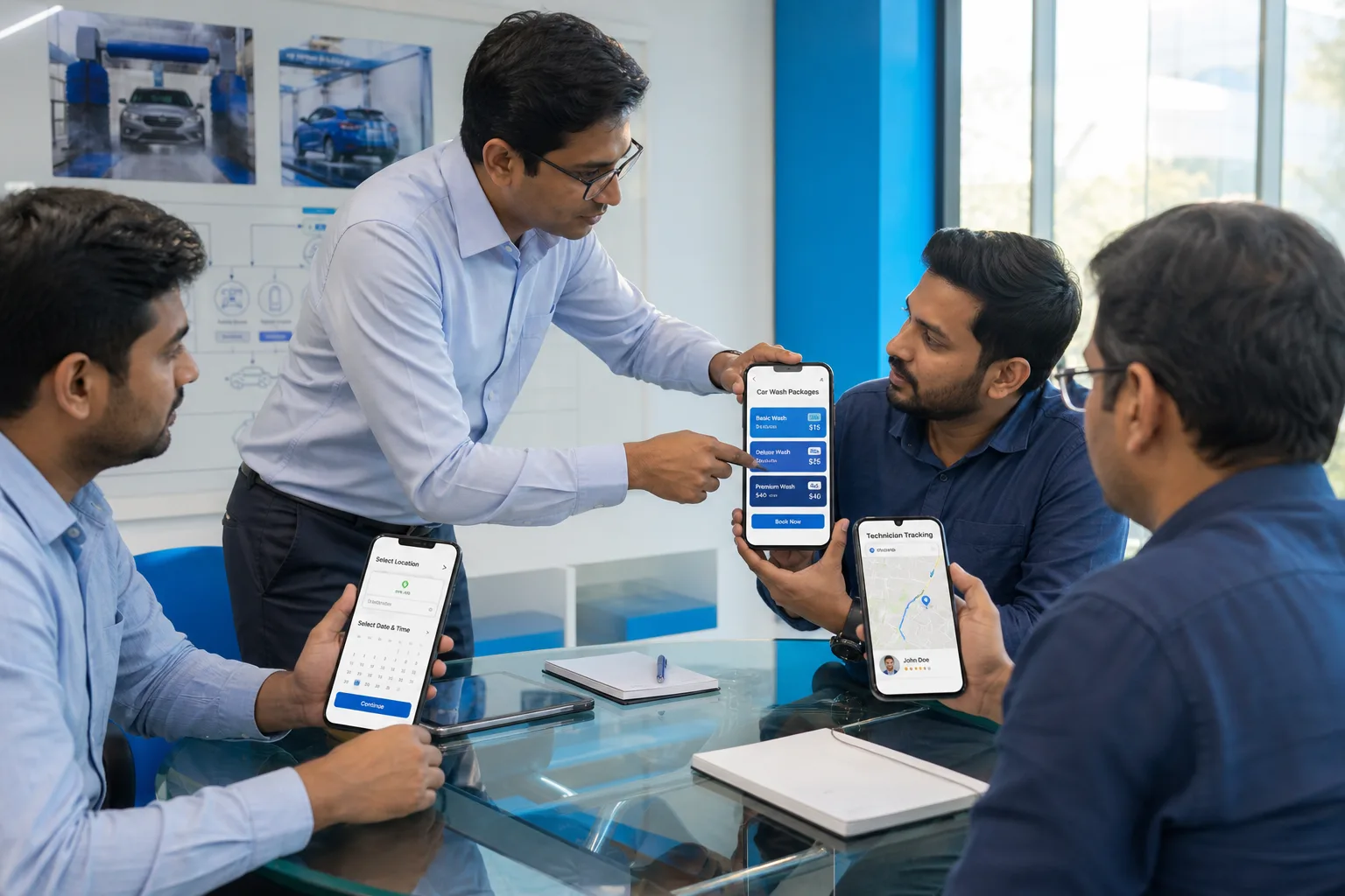 Car wash application developers building on demand vehicle cleaning software in Luxembourg
