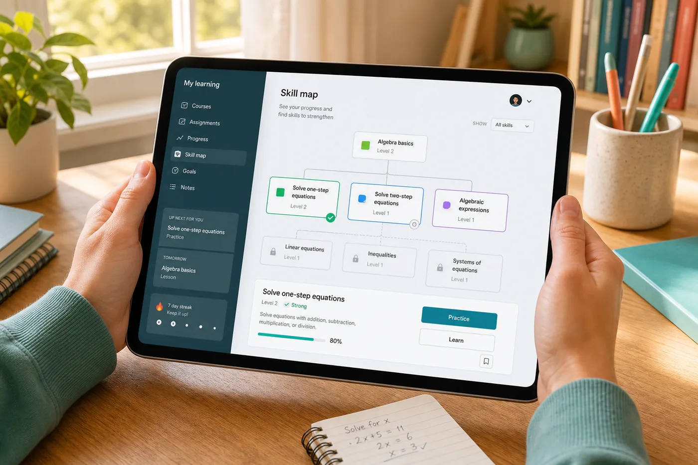Khan Academy inspired education app preview