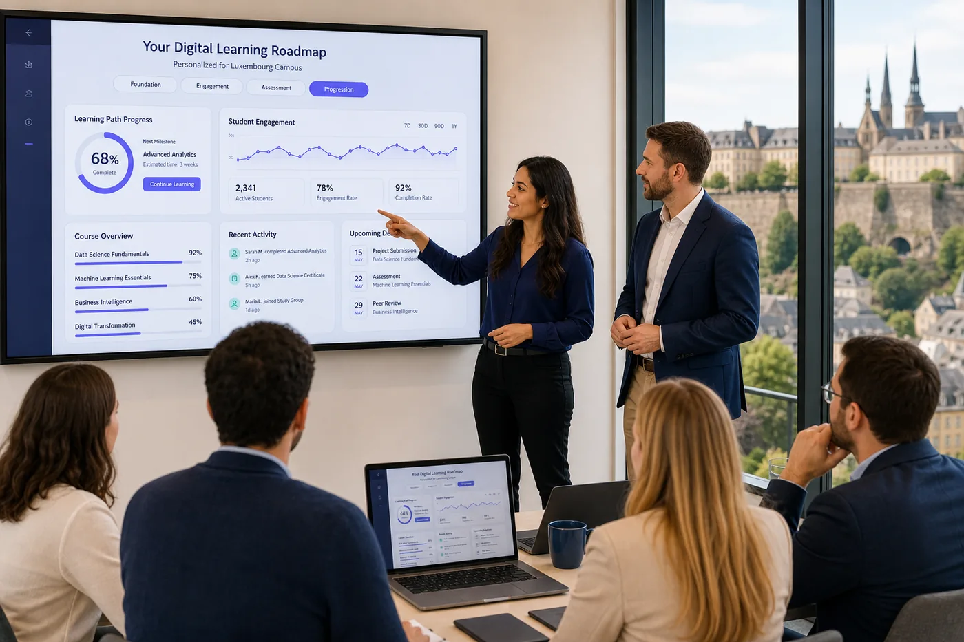 Education software consultants planning secure digital learning platforms for Luxembourg institutions