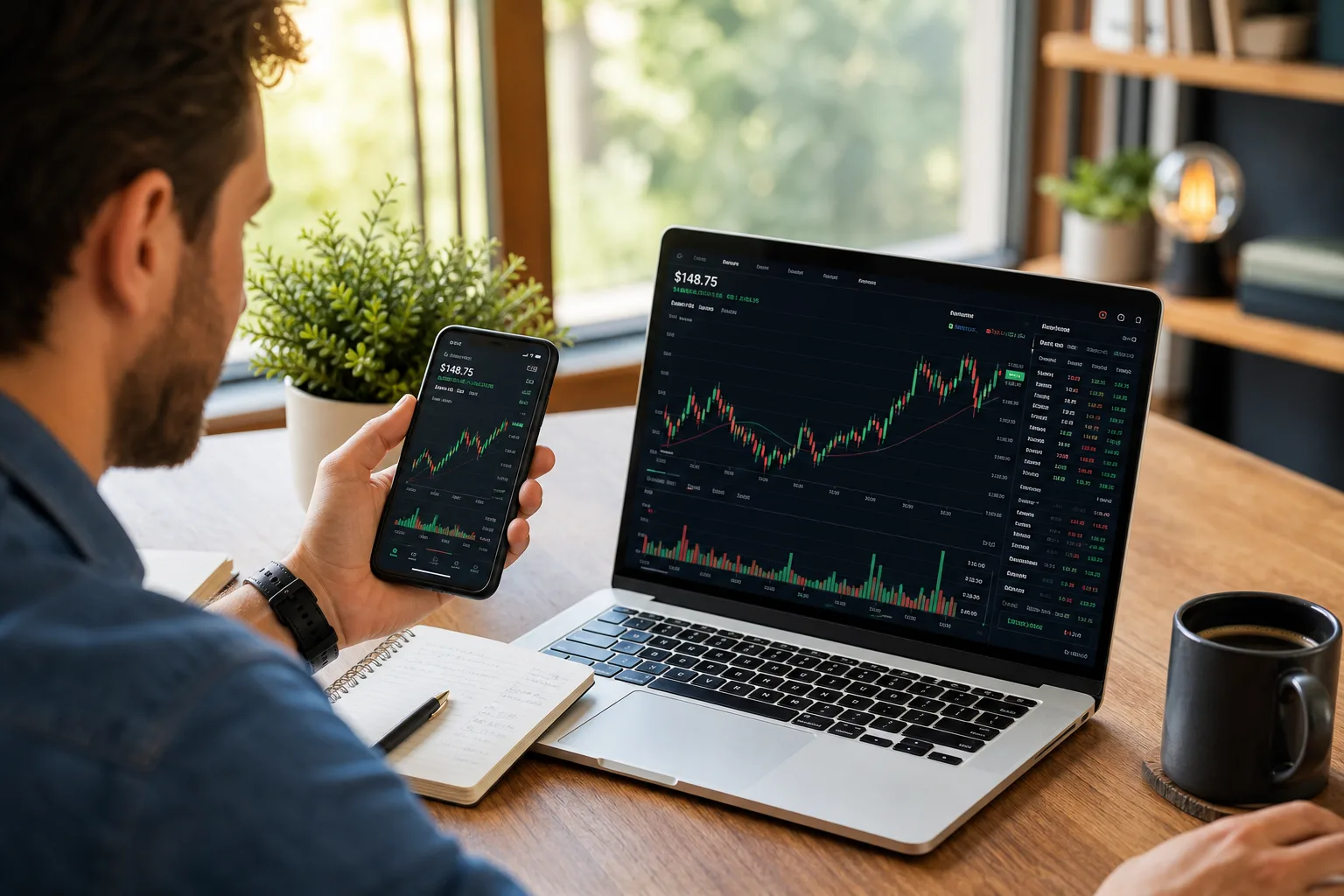 Robinhood inspired fintech app preview