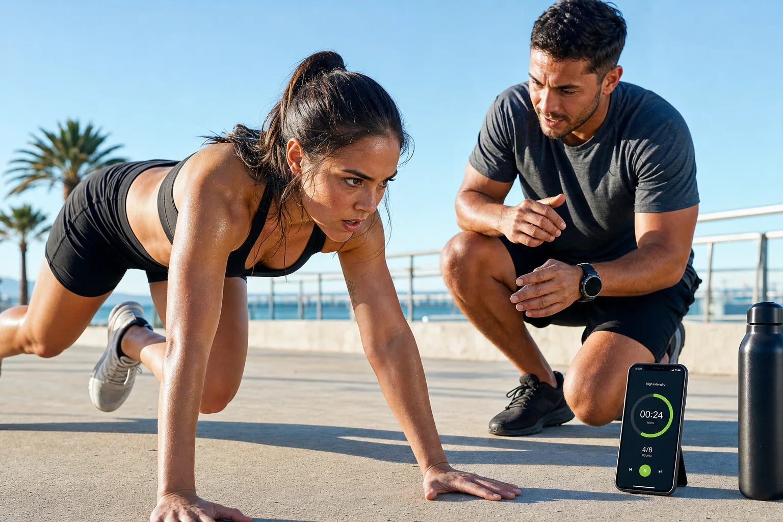 Freeletics inspired fitness app preview