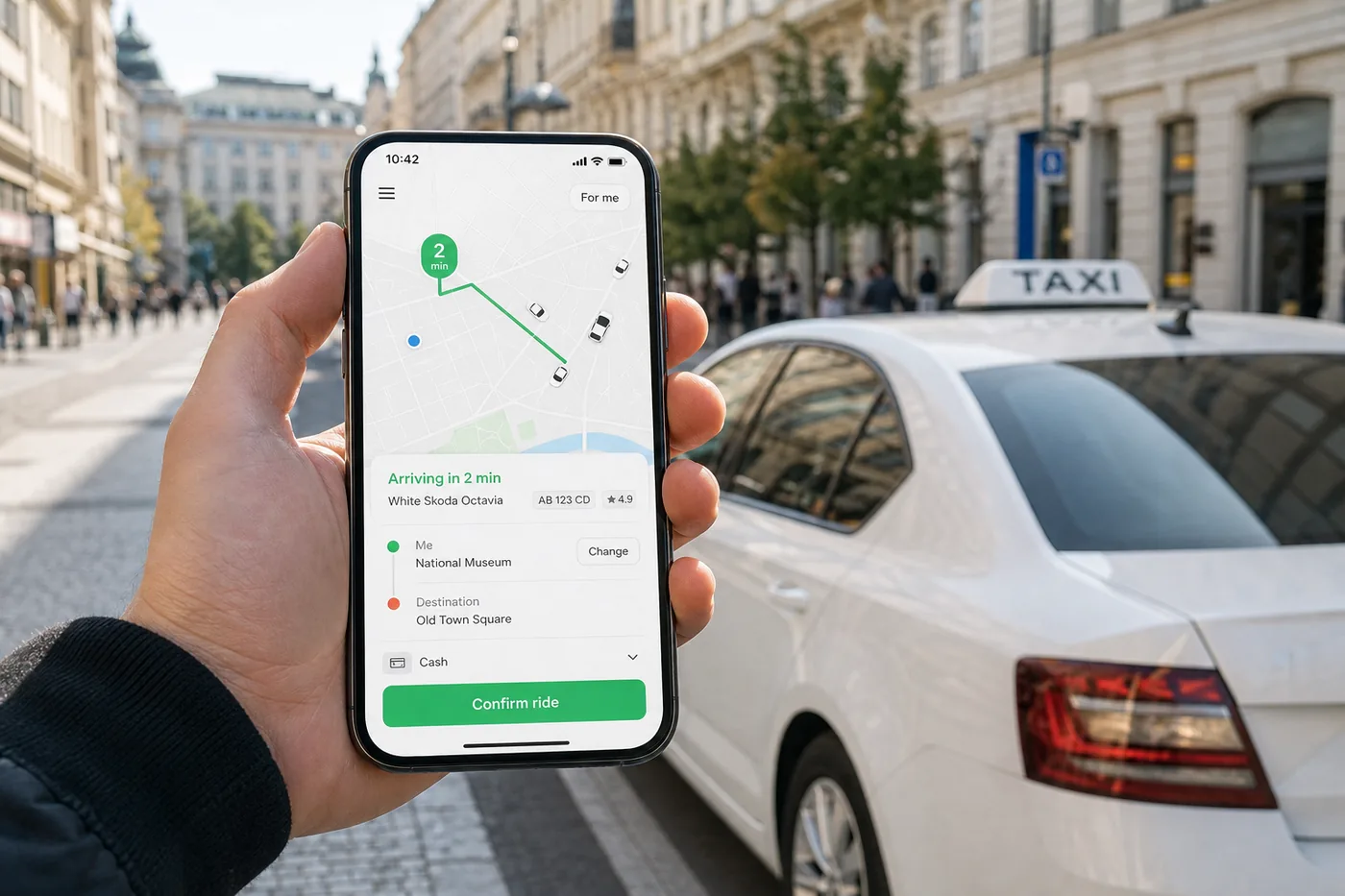 Bolt inspired taxi-booking app preview