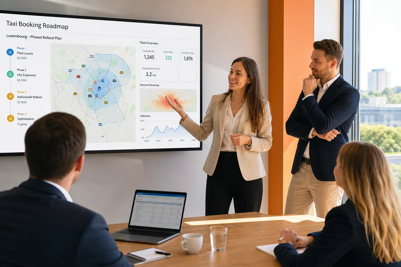 Mobility software consultants planning secure taxi booking platforms for Luxembourg businesses