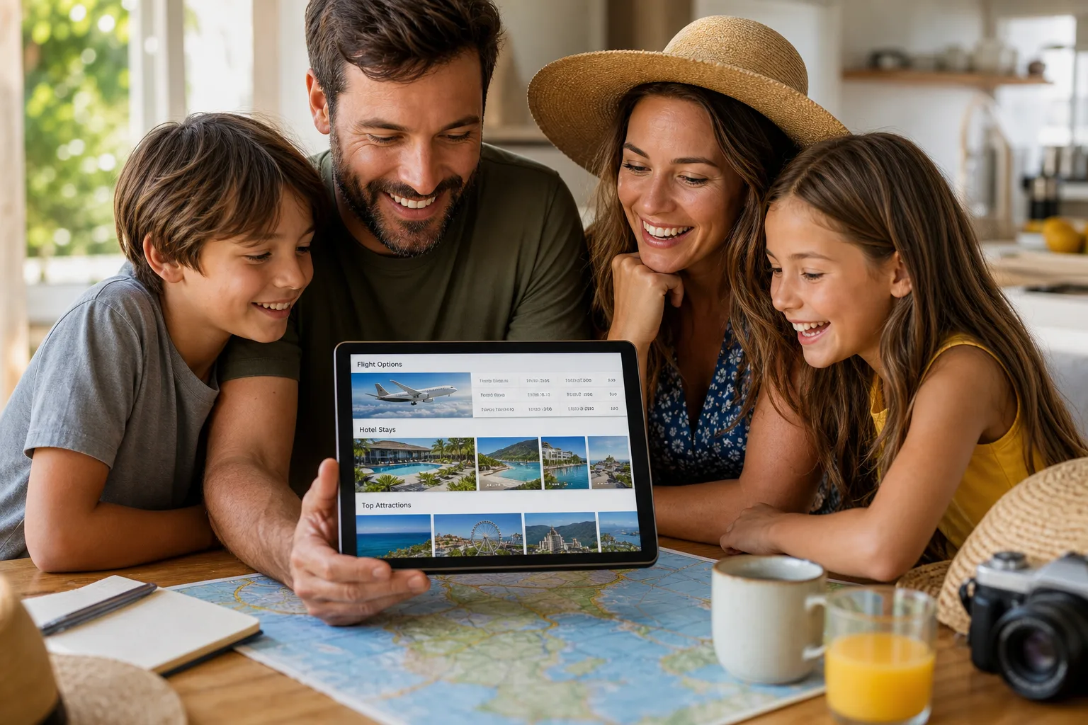 Expedia inspired travel app preview