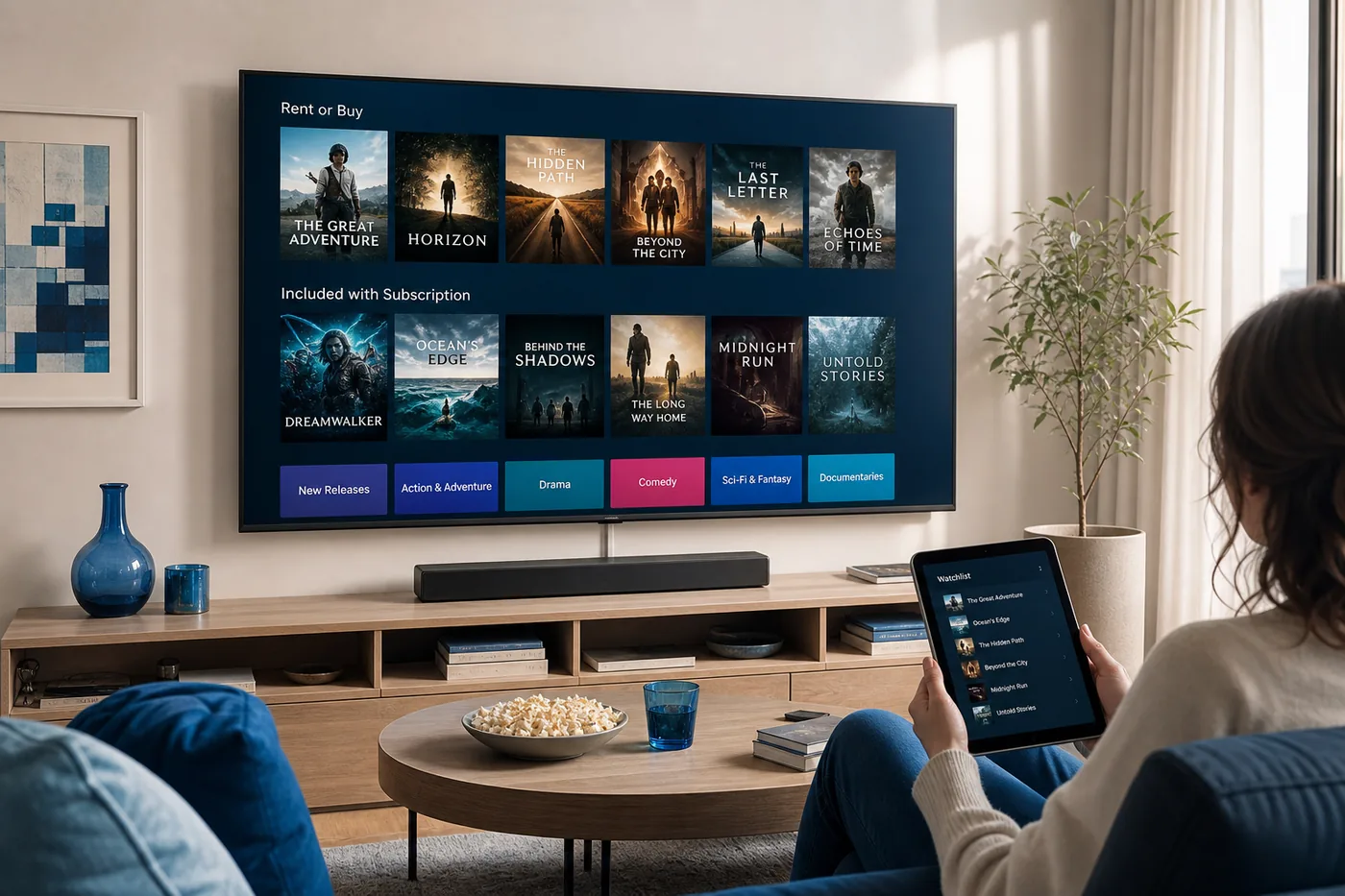 Amazon Prime Video inspired video streaming app preview