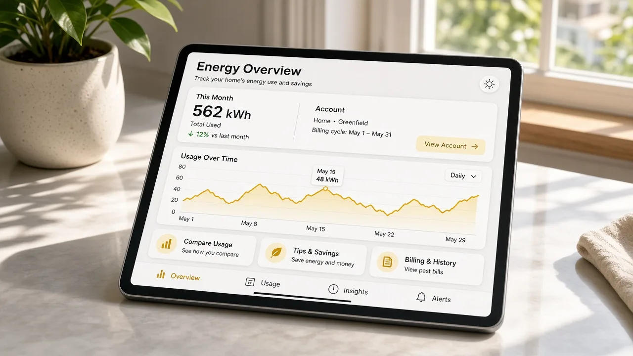EnergyHub inspired energy and utility software preview