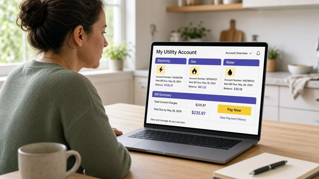 Utility Warehouse inspired energy and utility software preview