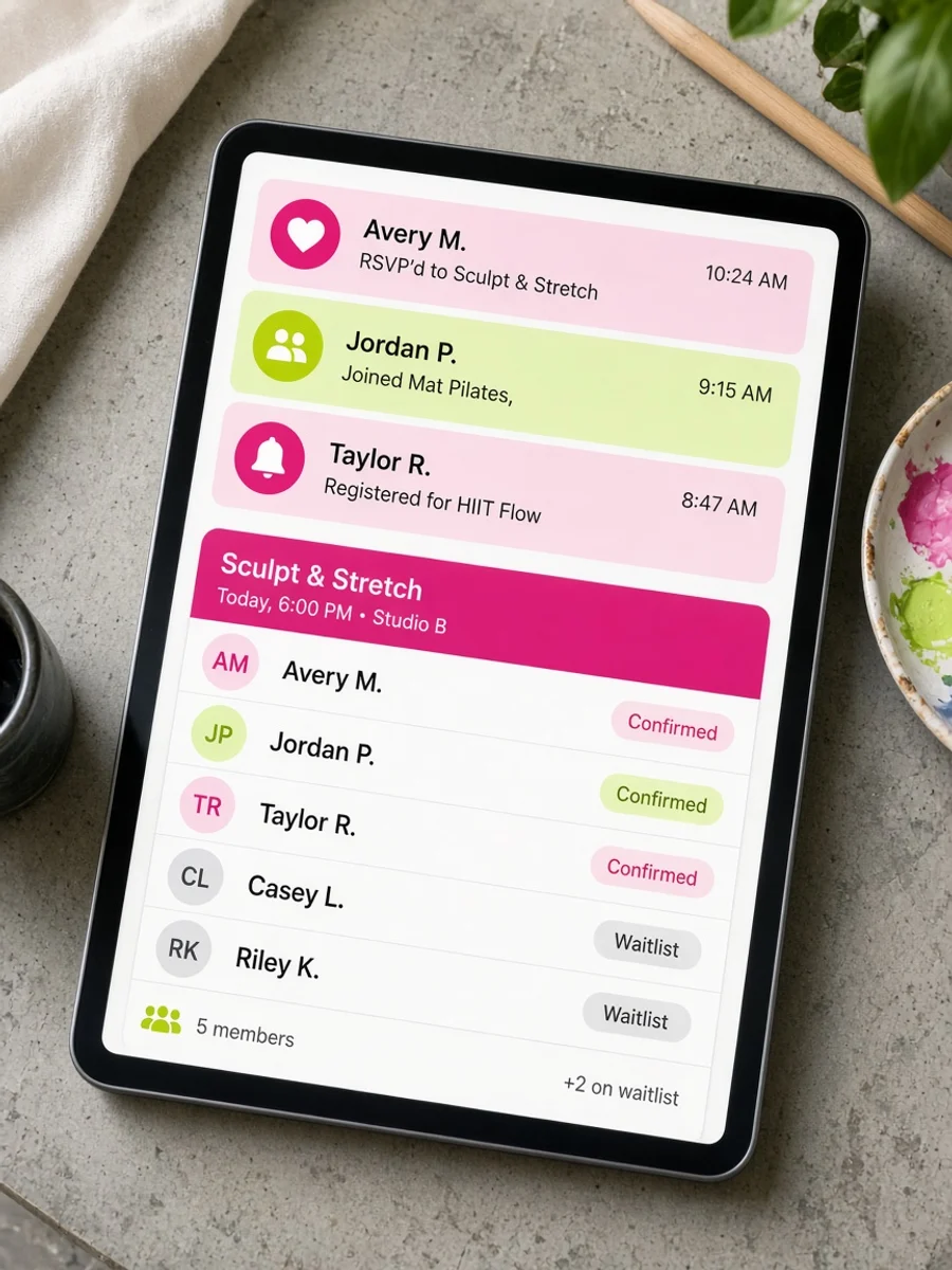 Glofox gym management software preview
