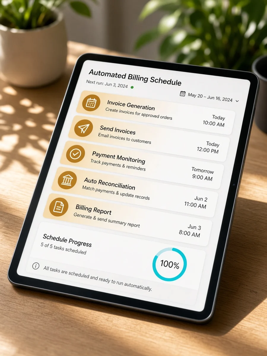 Automated invoice software preview
