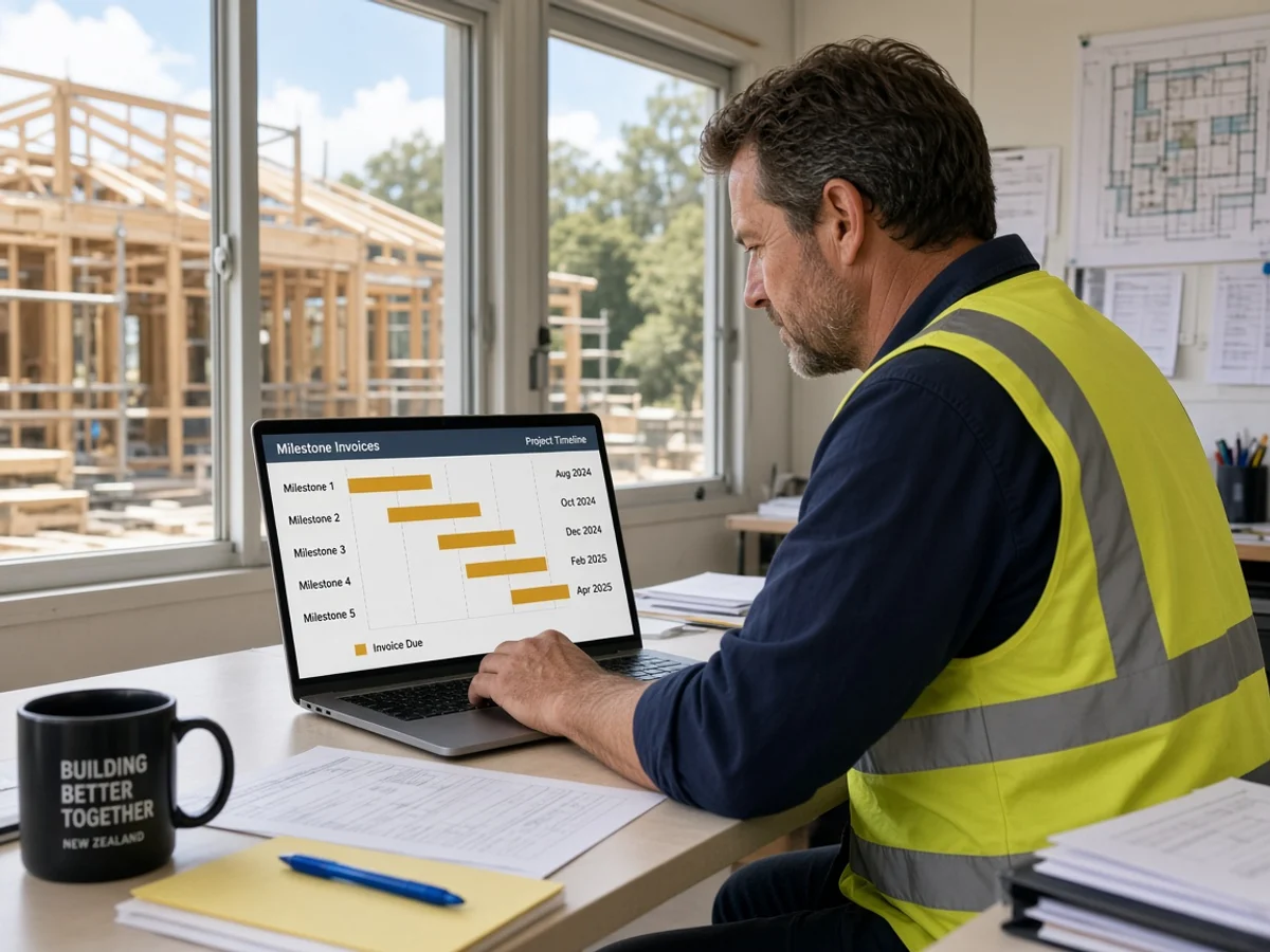 Construction invoice software preview