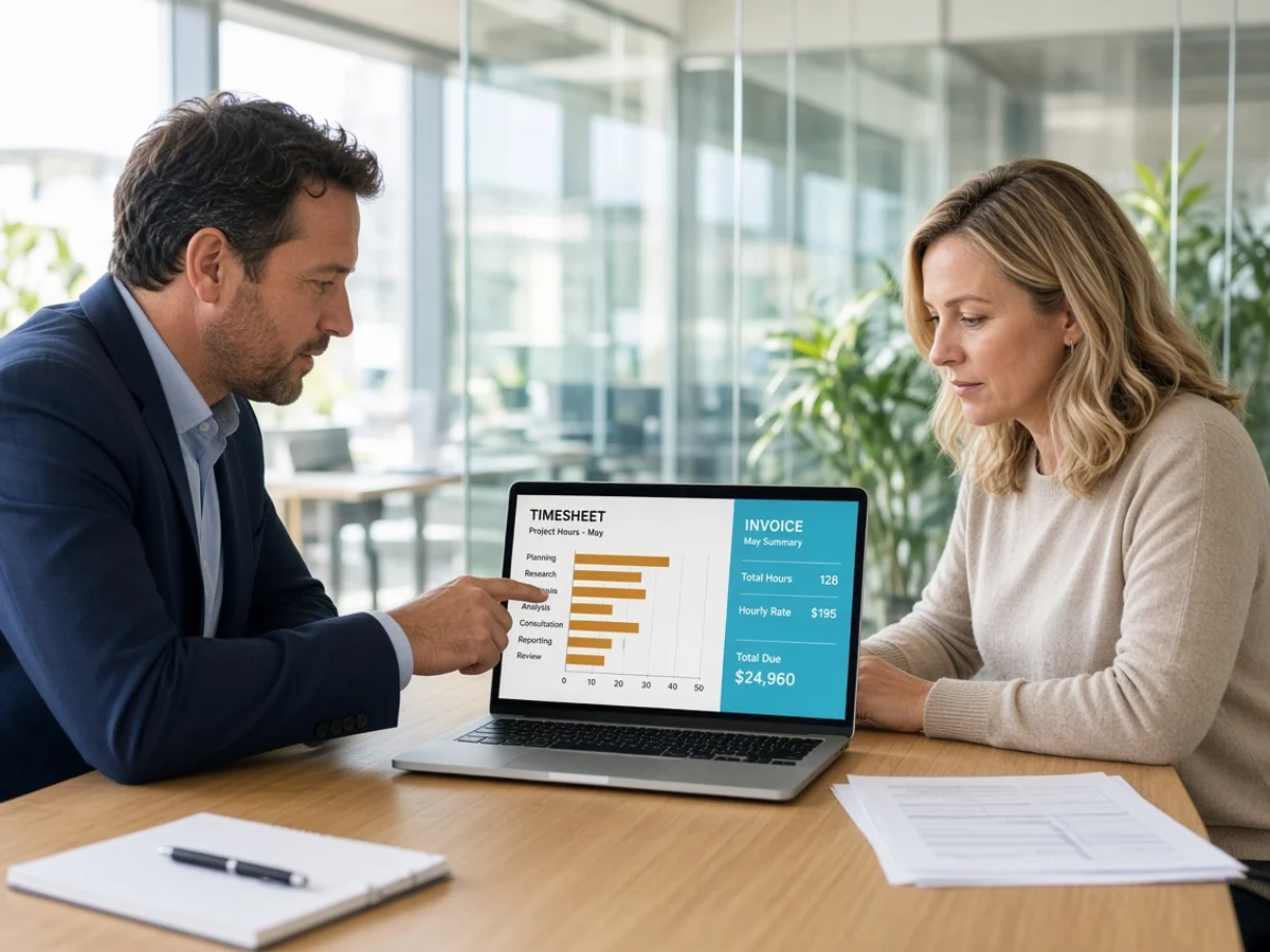 Services invoice software preview
