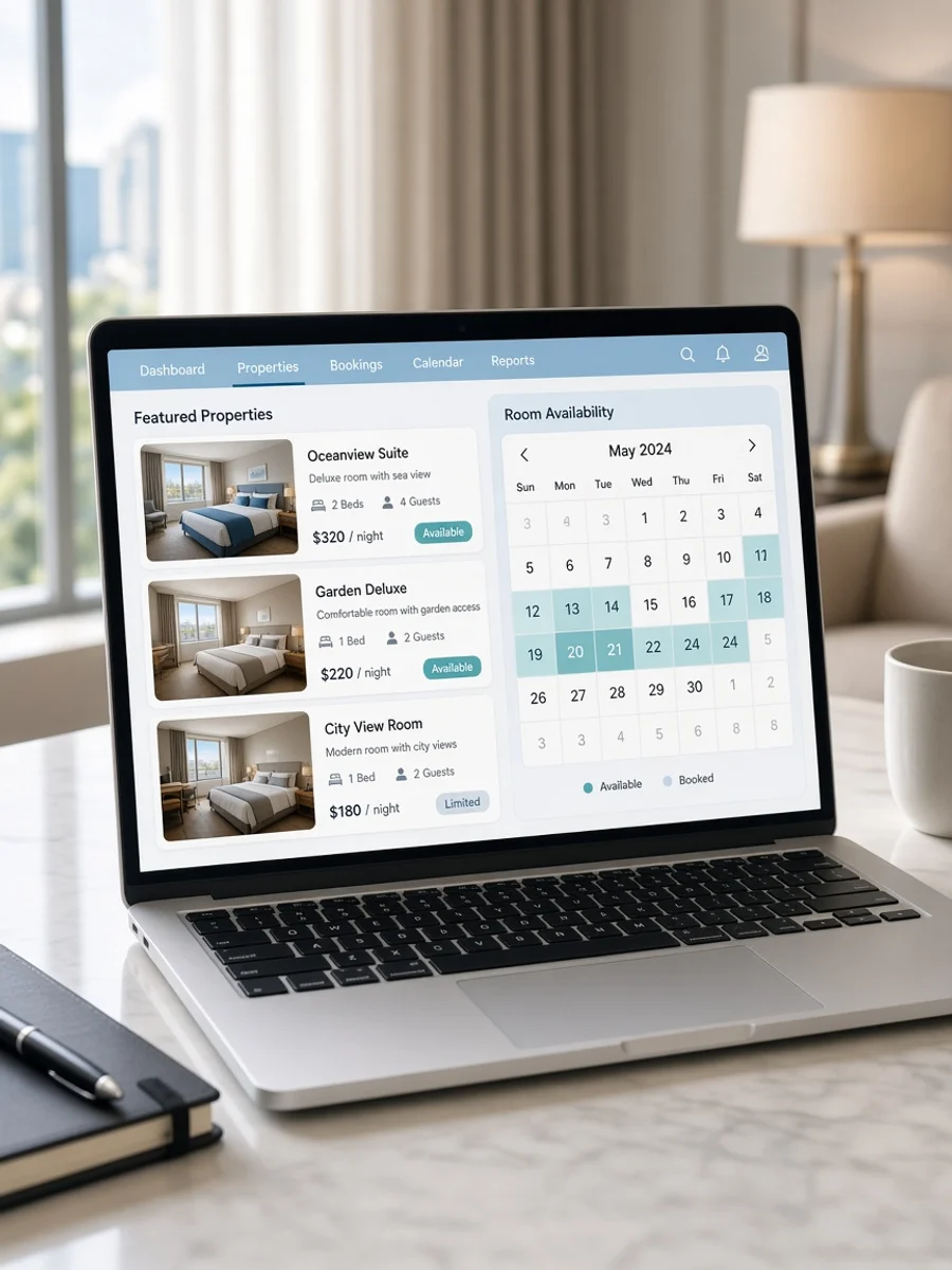 Booking reservation software preview
