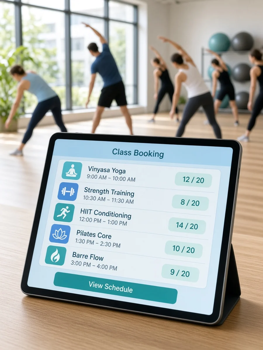 Mindbody reservation software preview