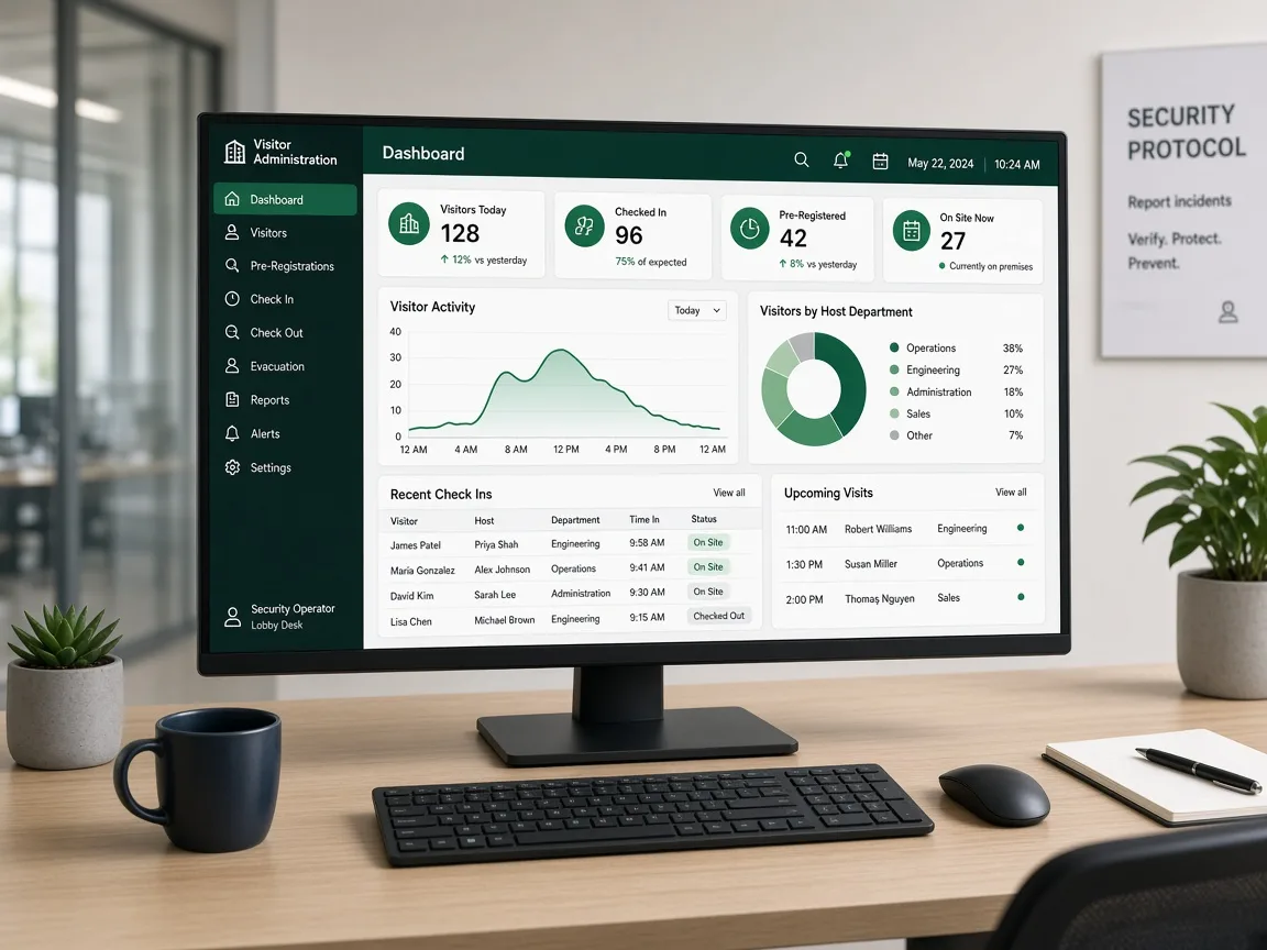 iLobby inspired visitor management software preview