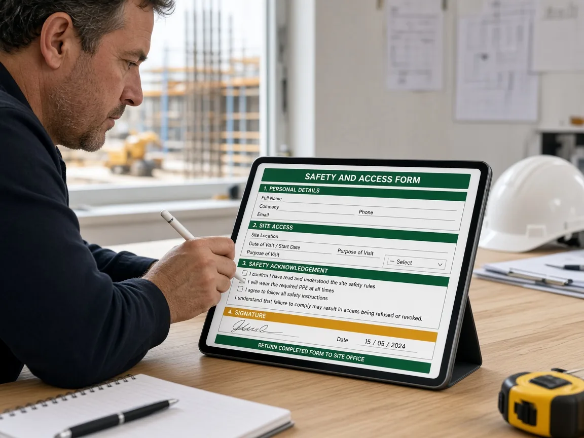 Sine inspired visitor management software preview