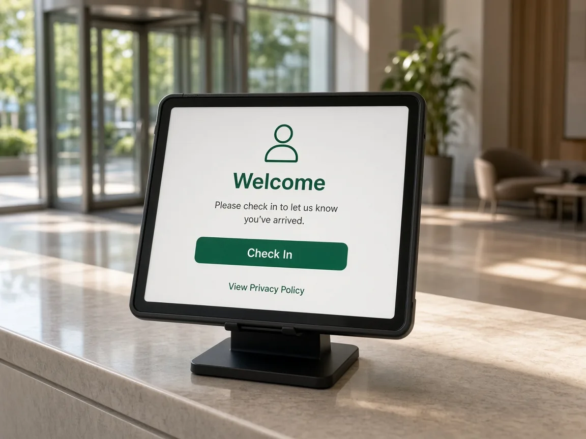 SwipedOn inspired visitor management software preview