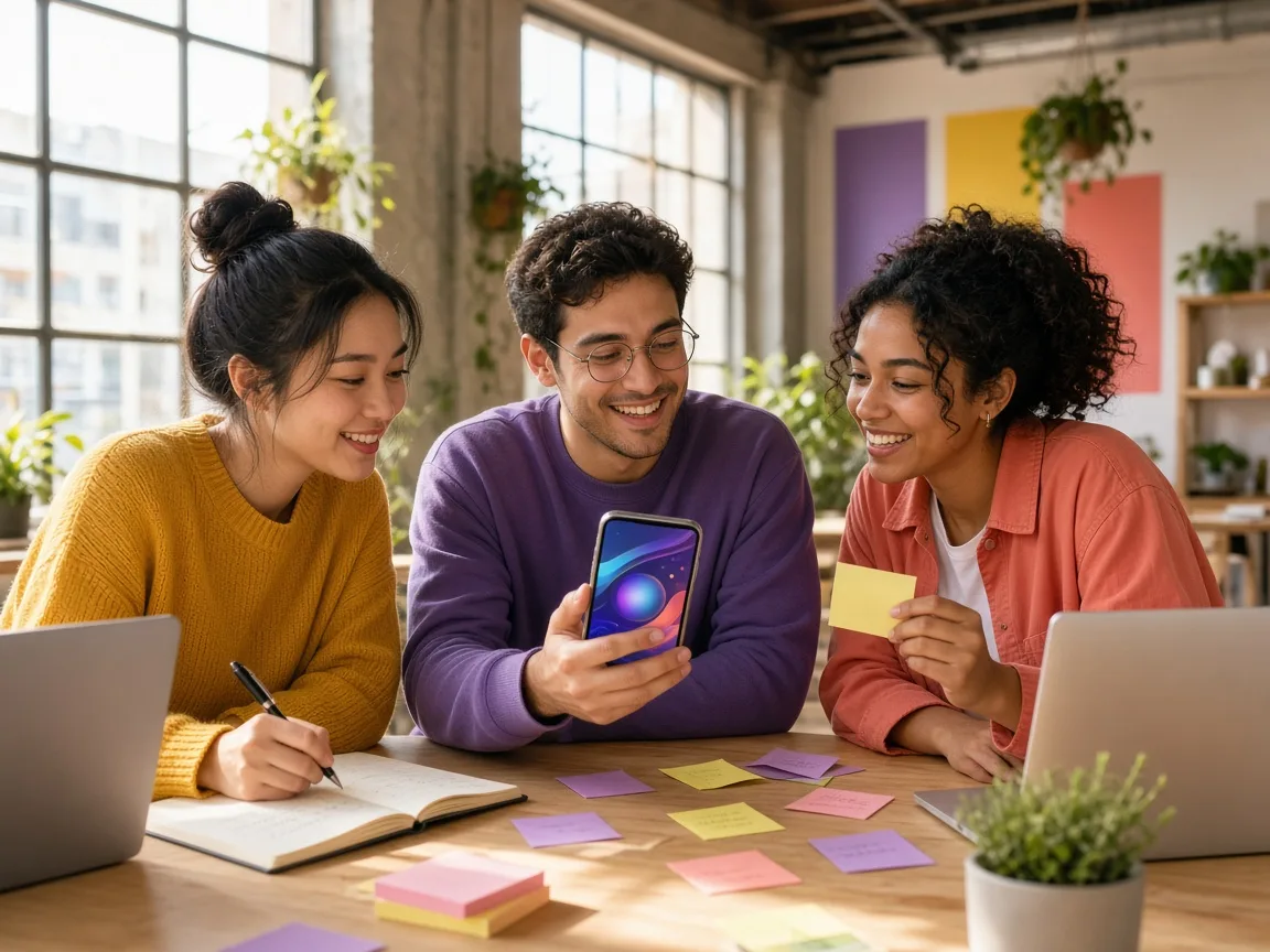 Startup founders testing an AI powered minimum viable product