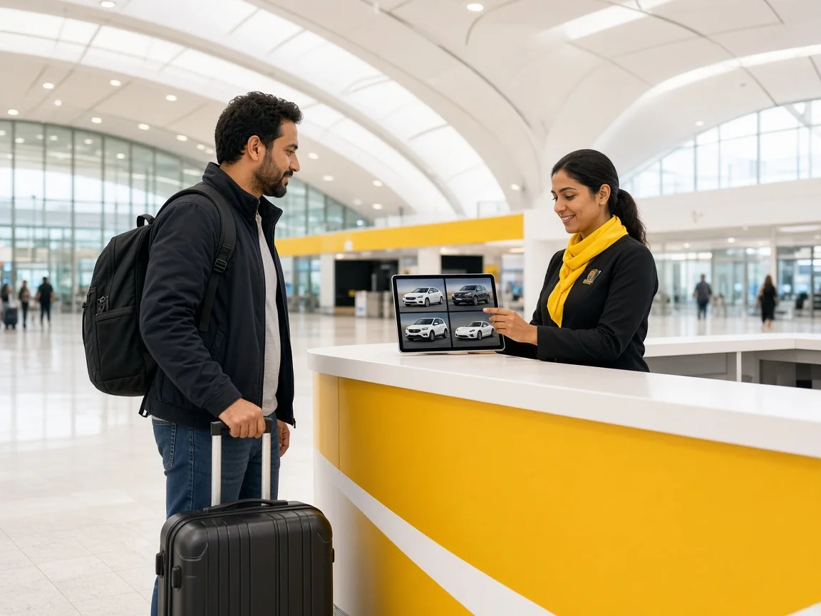 Hertz inspired car rental app preview
