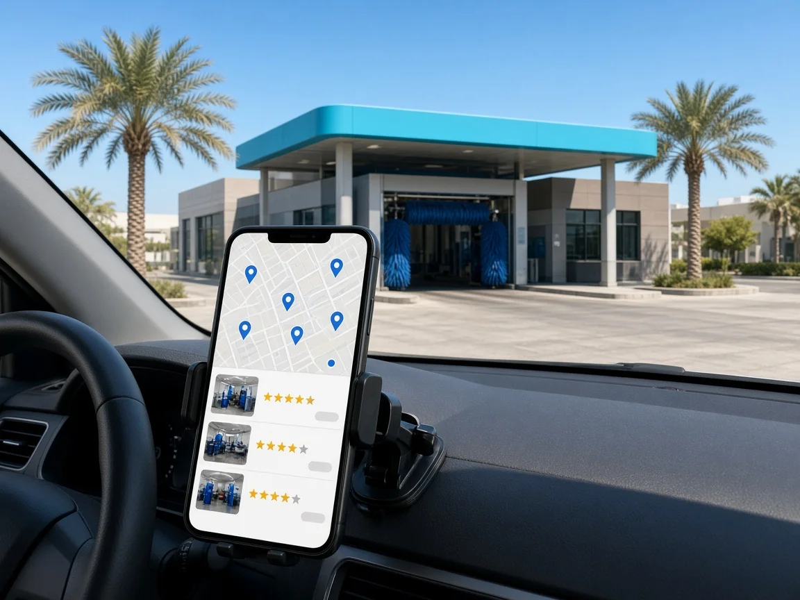Car Wash Finder inspired car wash app preview