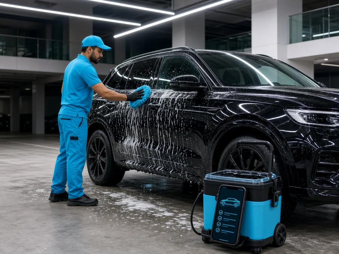 Washos inspired car wash app preview