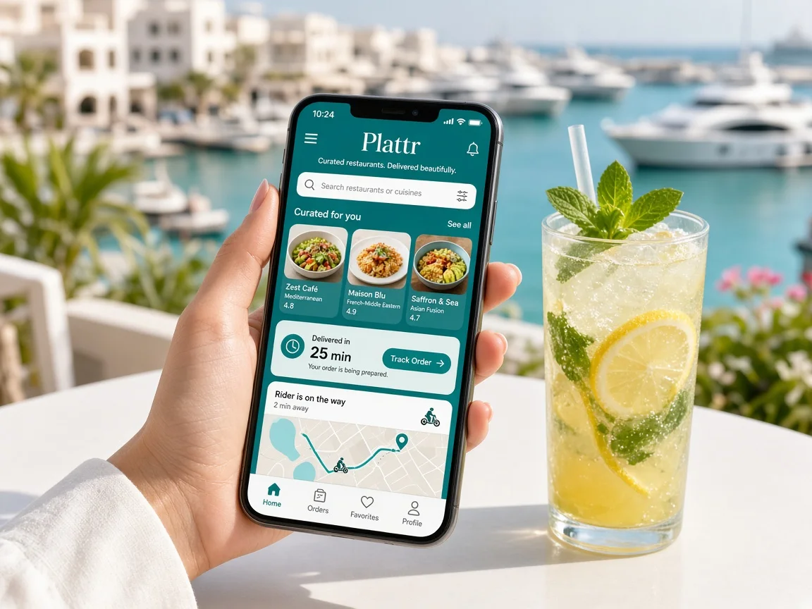Deliveroo inspired food delivery app preview