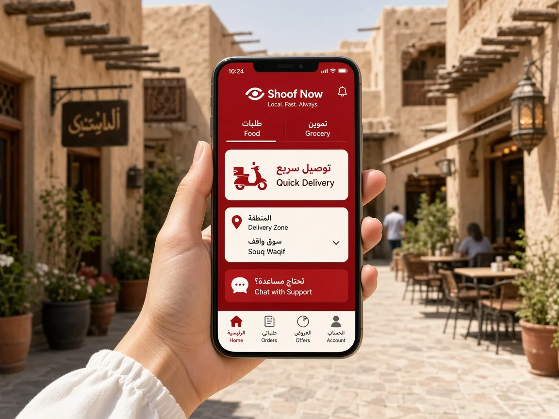 Snoonu inspired food delivery app preview