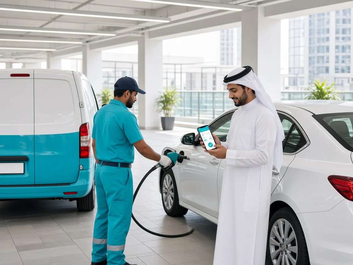 CAFU inspired fuel delivery app preview
