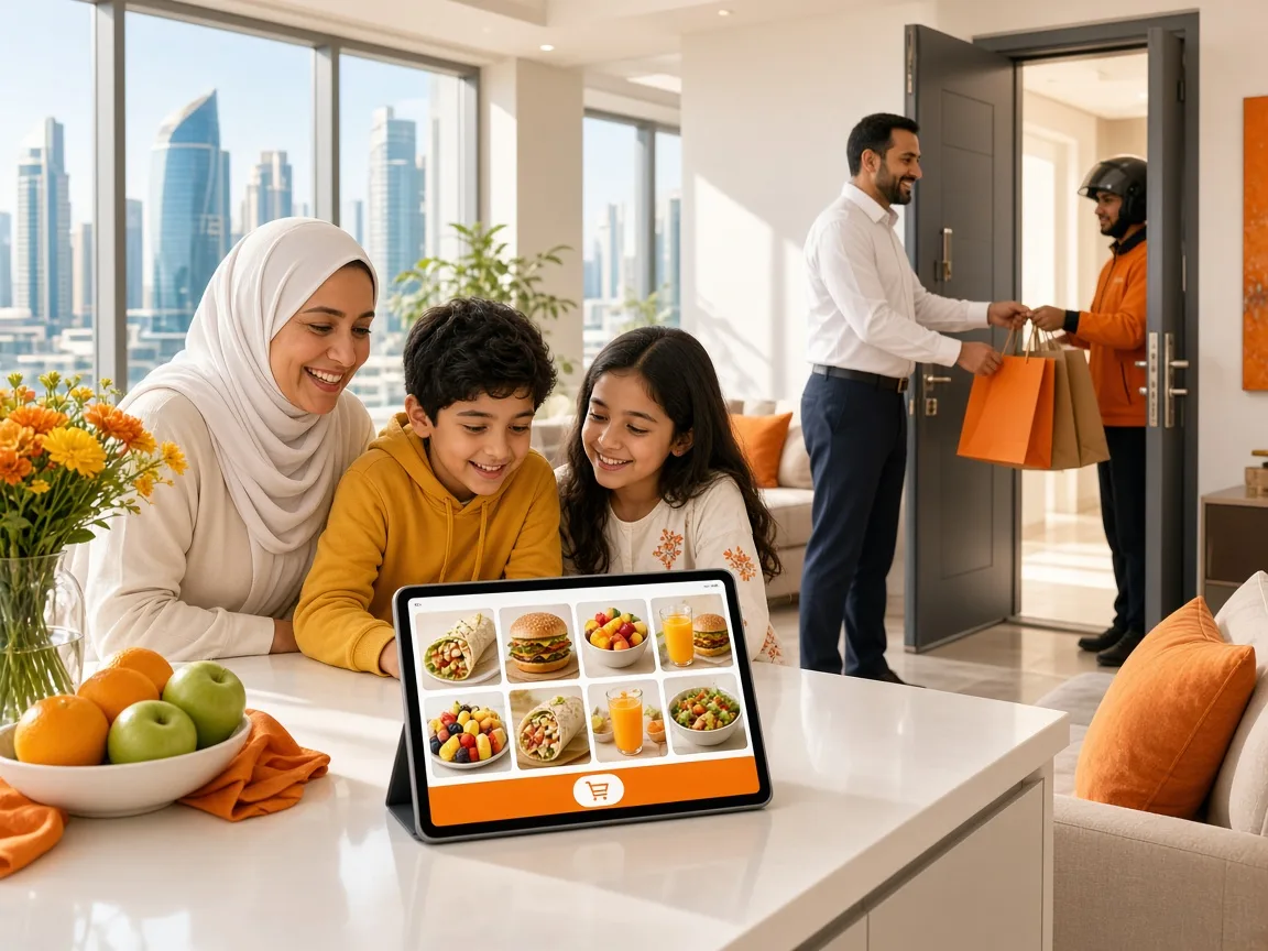 Talabat inspired on demand app preview
