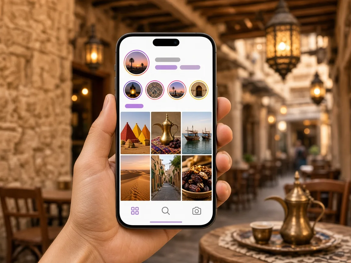 Instagram inspired social media app preview