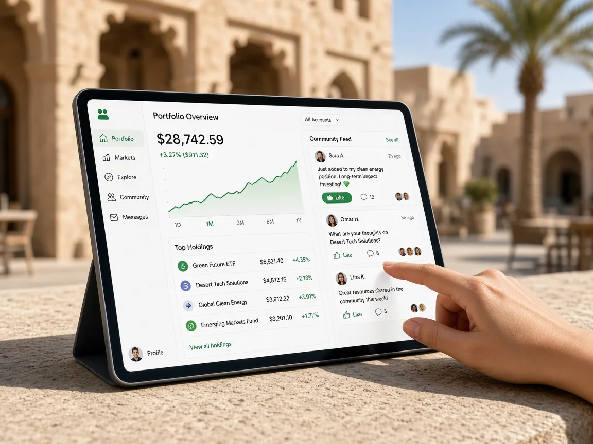 eToro inspired stock trading app preview