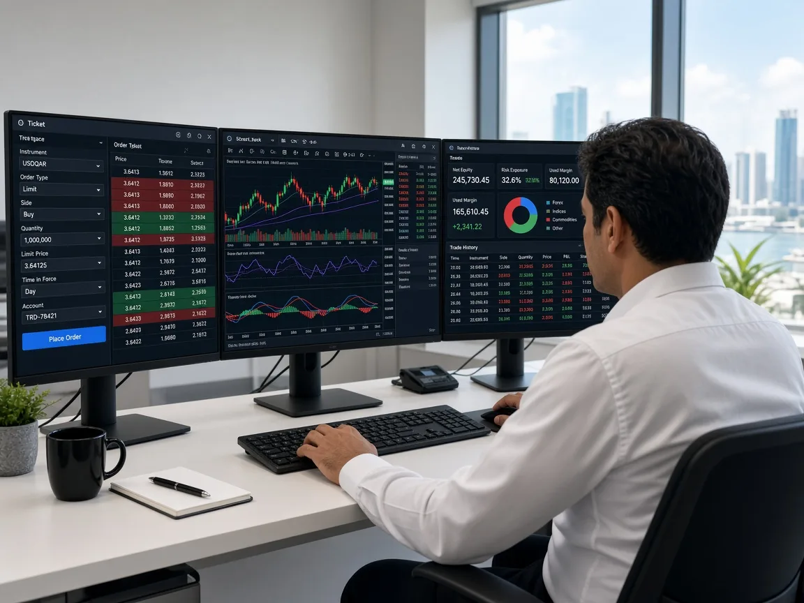Interactive Brokers inspired stock trading app preview
