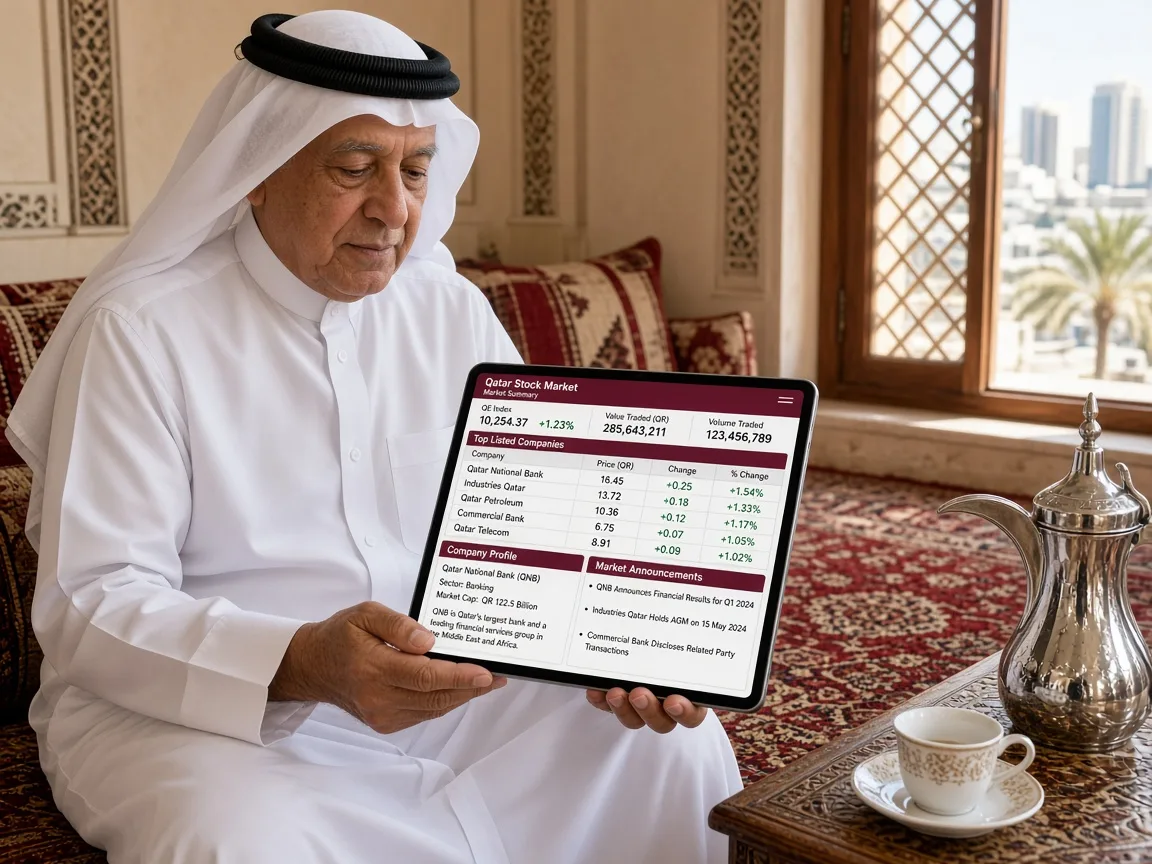 QSE inspired stock trading app preview