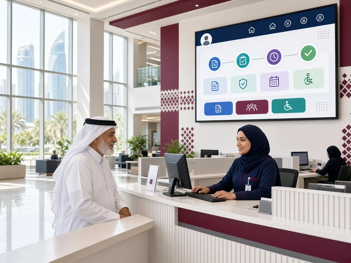 Government web portal displaying accessible public services and application tracking