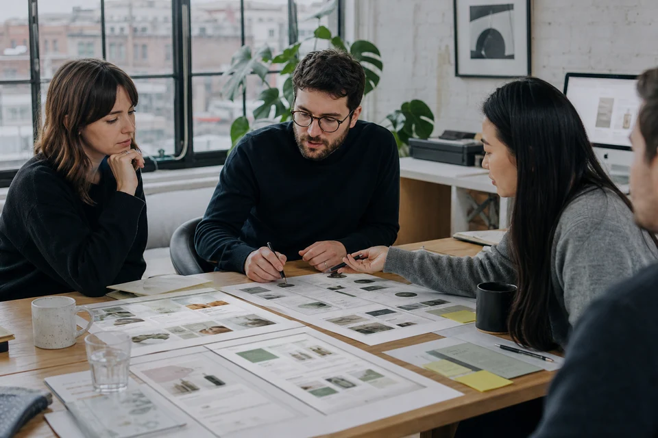 Designers planning wellness ecommerce product pages with ingredient details and subscriptions