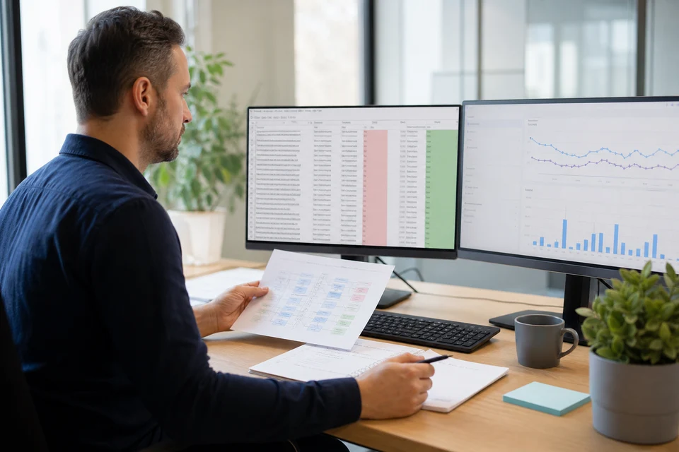 Specialist planning SEO redirects and migration for an ecommerce website redesign
