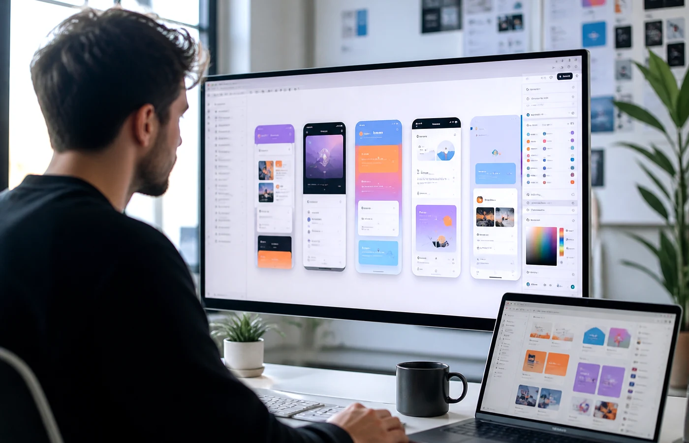 Mobile app design planning session with UK specialists