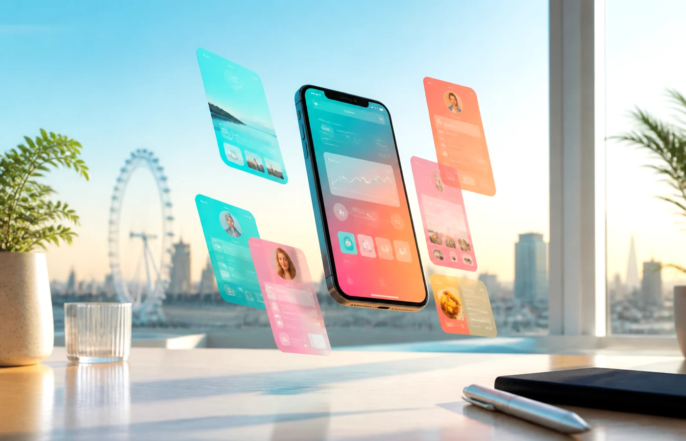 UK mobile app development consultation with devices and product roadmap