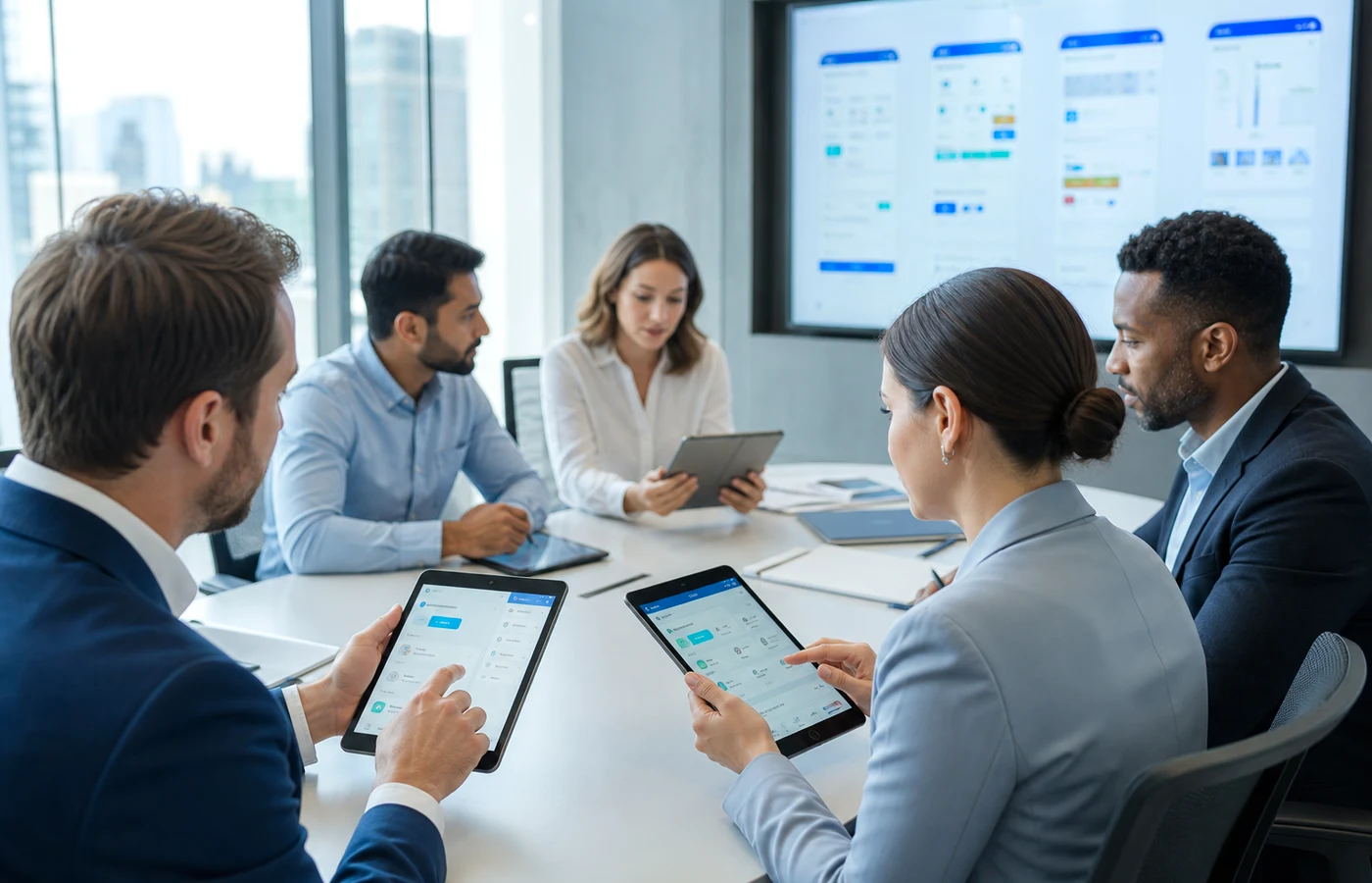 React Native app project planning session with UK developers