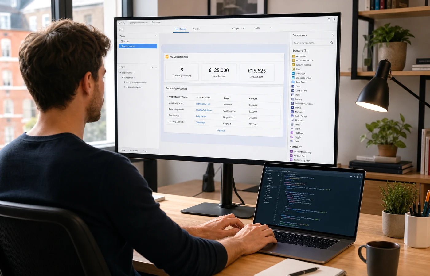 Salesforce development planning session with UK specialists