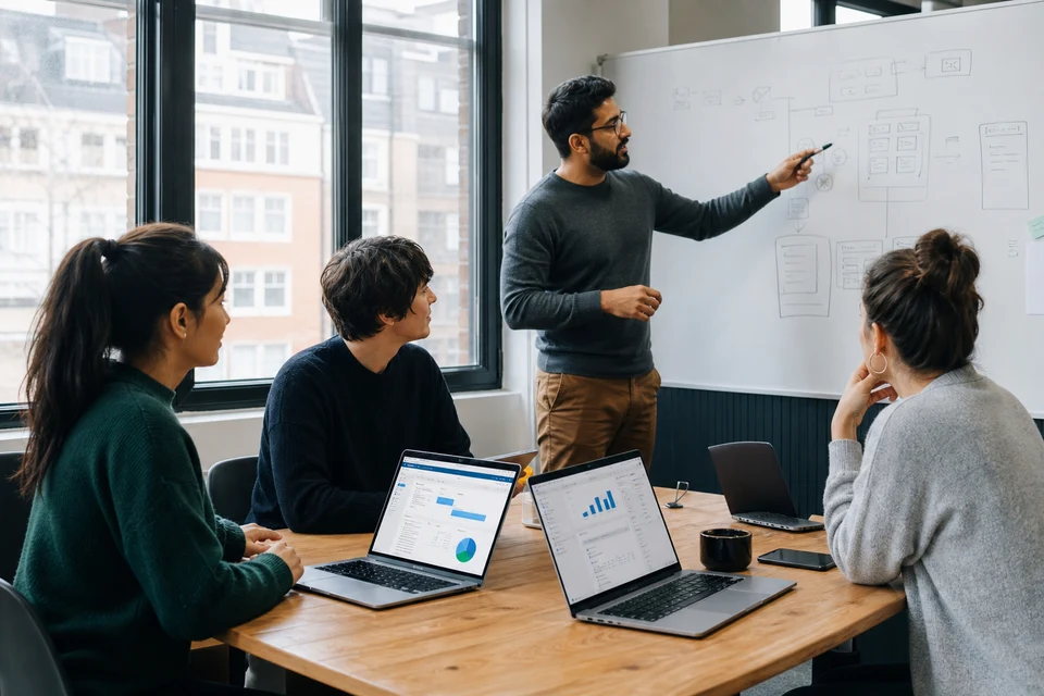 UK product team comparing SaaS, ERP, and internal software workflows