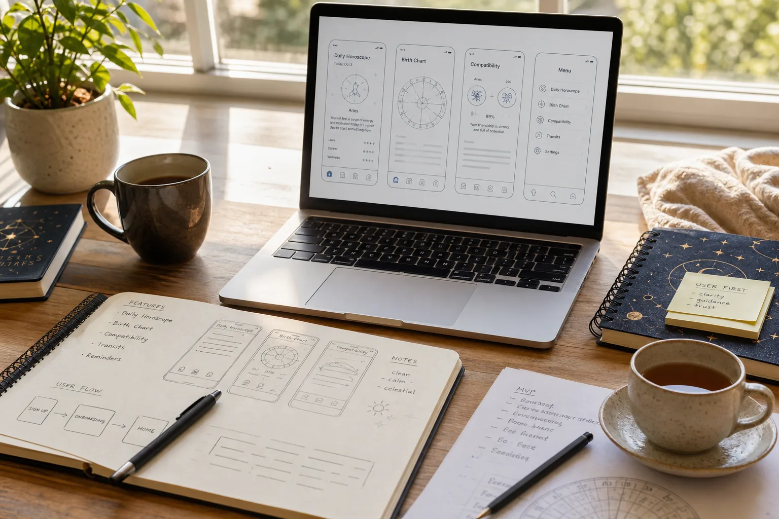 Astrology product concept for UK astrology businesses